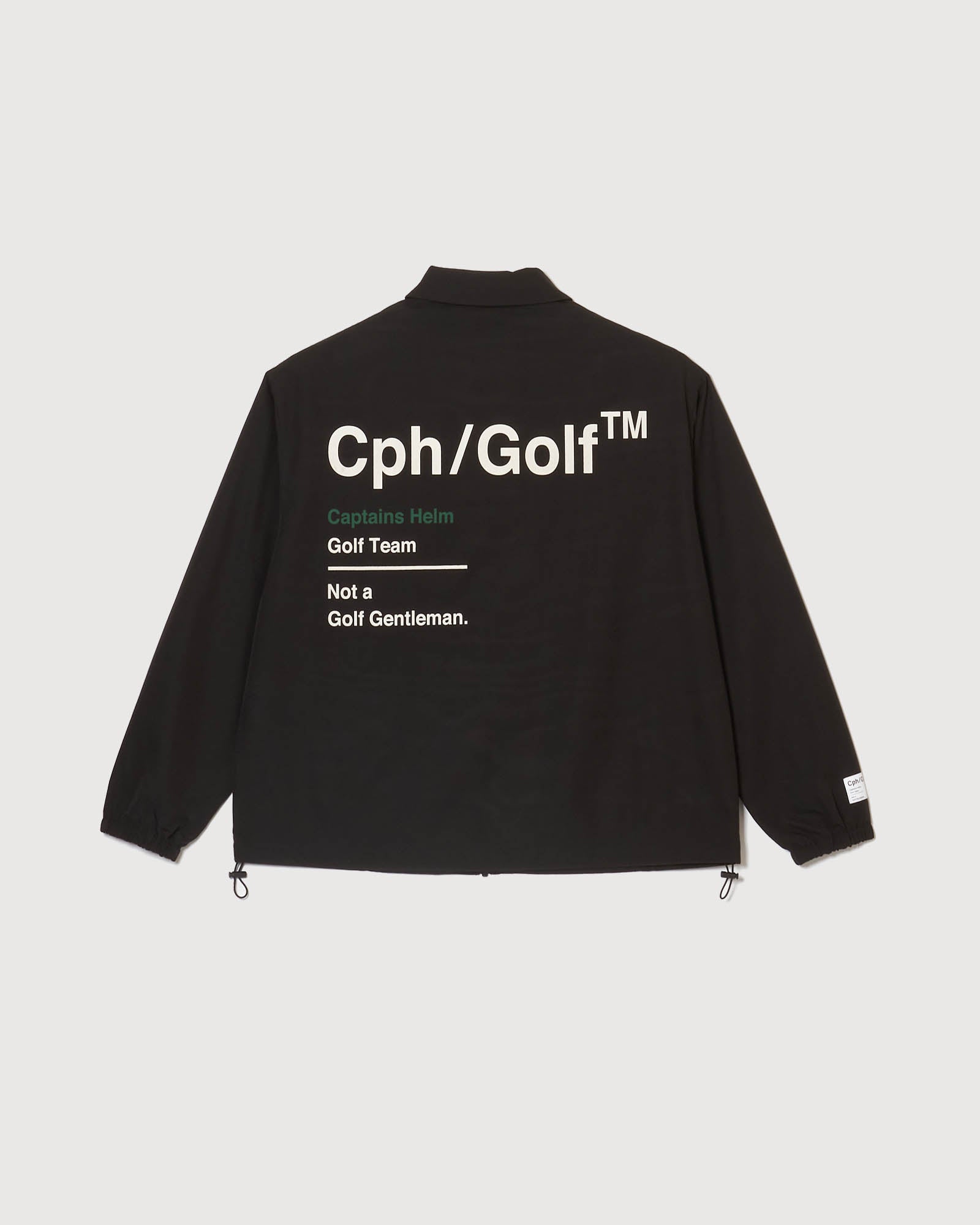 Cph/Golf™️ZIPPER COACH JKT - BLACK - – Cph/Golf™︎