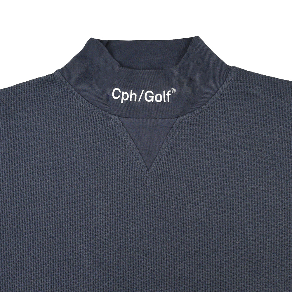 THERMAL LS MOCK NECK TEE NAVY – Cph/Golf™︎