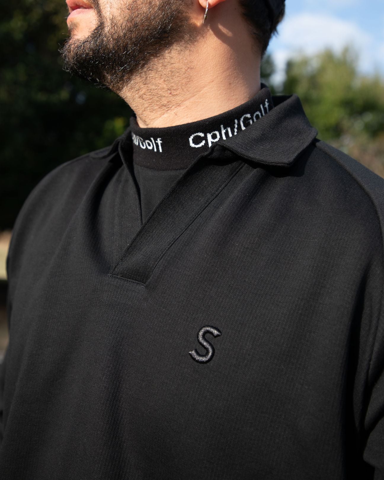 SUPERTHANKS × Cph/Golf™️ #SKIPPER SHIRTS - BLACK - – Cph/Golf™︎