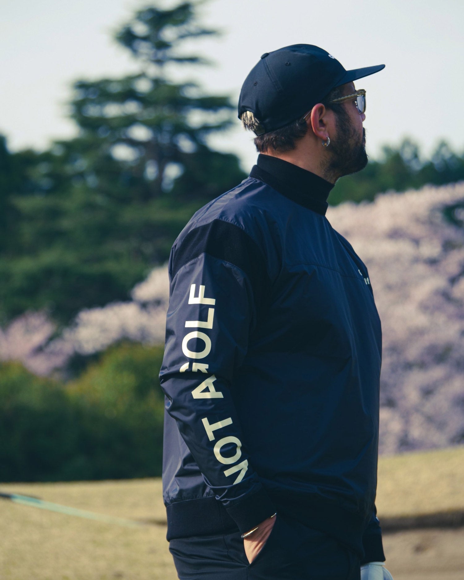 Cph/Golf™️ #WATER-PROOF P/O JACKET - BLACK - – Cph/Golf™︎