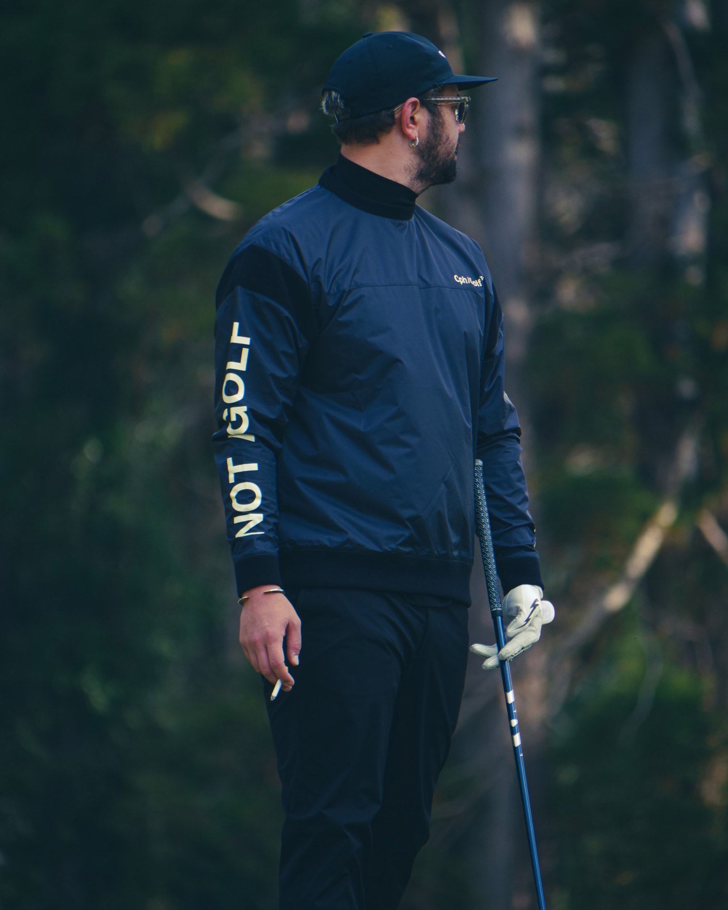 Cph/Golf™️ #WATER-PROOF P/O JACKET - BLACK - – Cph/Golf™︎
