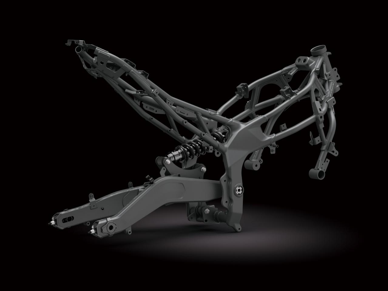 フレームは、アルミではなくスチール。開発者に聞いた「Ninja ZX-25R