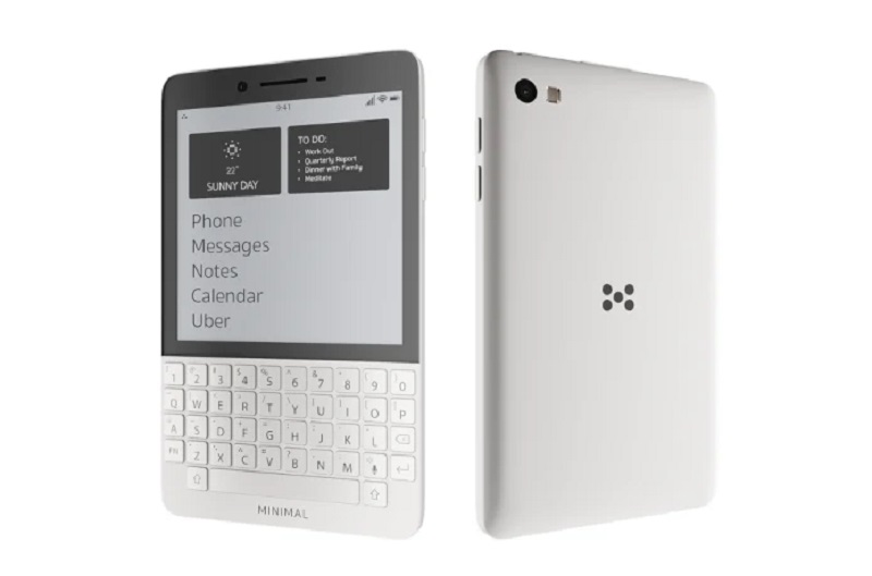 電子ペーパーと物理キーボード搭載変態スマホ「Minimal Phone