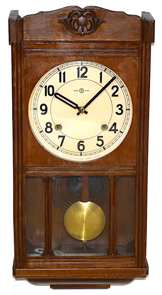 精工舎 宮型柱時計 昭和10年代頃【W337】 | れとろくろっく 時々ぃ猫