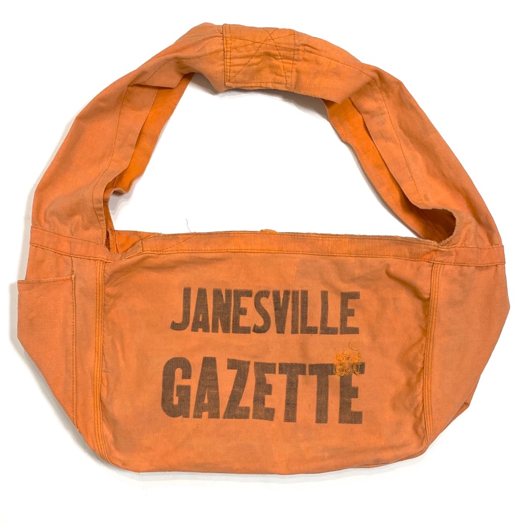 60s~ INK PRINT NEWSPAPER BAG. | 古着屋【True vintage】ヴィンテージ