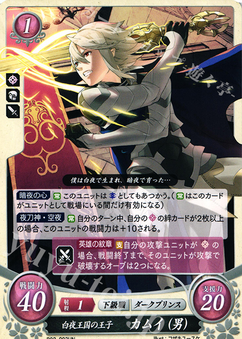 HN 白夜王国の王子 カムイ(男) 販売 | [B02] 光と闇の神焔