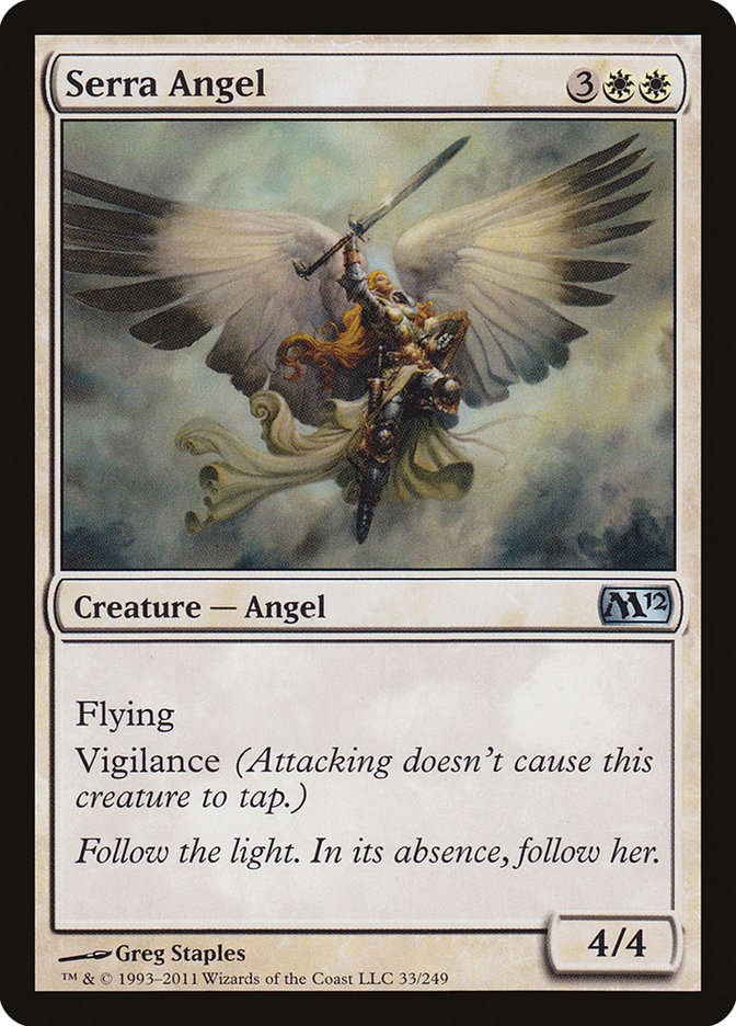 Serra Angel · Magic 2012 (M12) #33 · Scryfall Magic: The Gathering