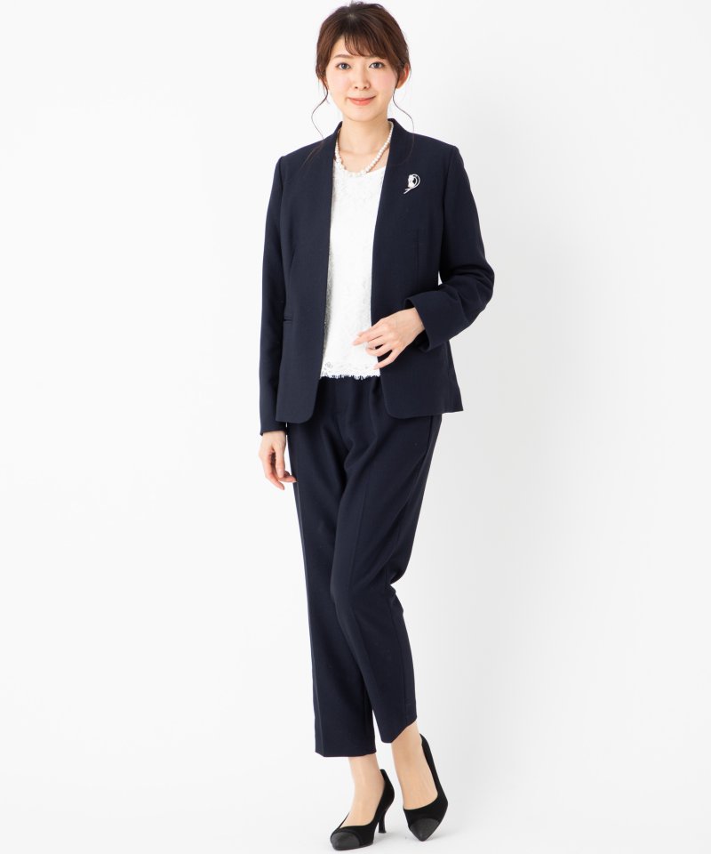 B:MING by BEAMS 【スーツ3点SET】ノーラペルジャケット&ストレッチ