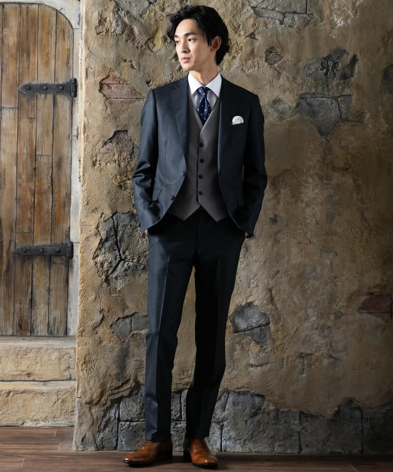 Select Shop 3ピースカラーフォーマルスーツ グレー系 | 結婚式
