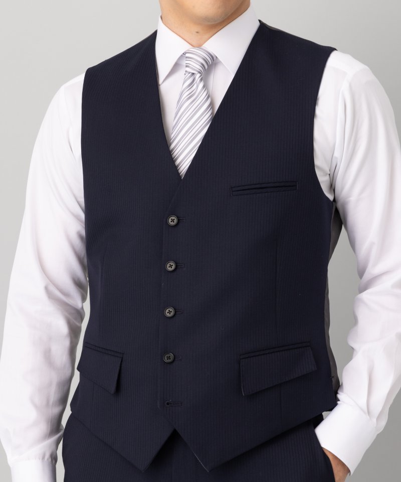 ORIHICA オリヒカ シャドーストライプフォーマルスーツ ネイビー系