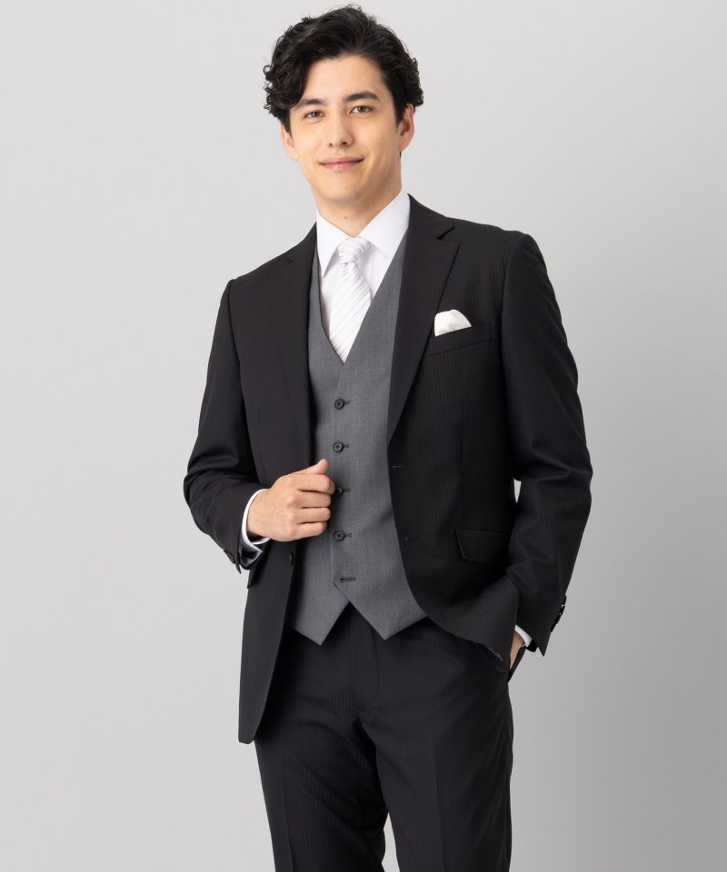 ORIHICA オリヒカ 【7点セット】シャドーストライプフォーマルスーツ