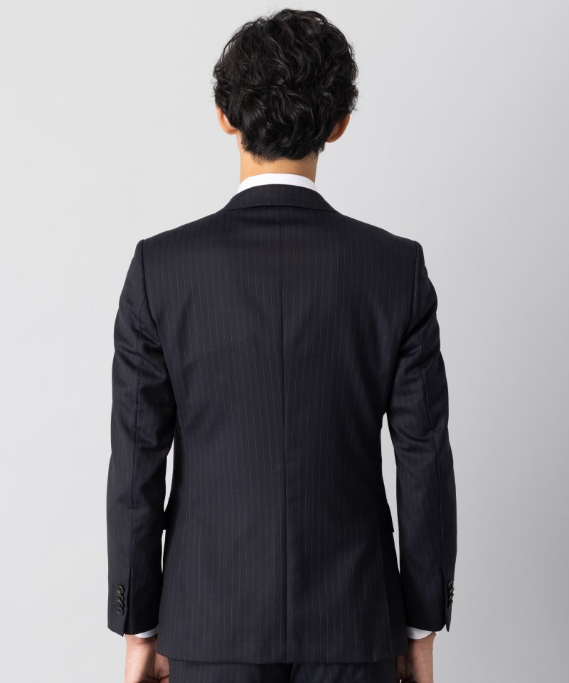 Paul Smith ポールスミス ヘリンボーンストライプ2Bスーツ ネイビー系