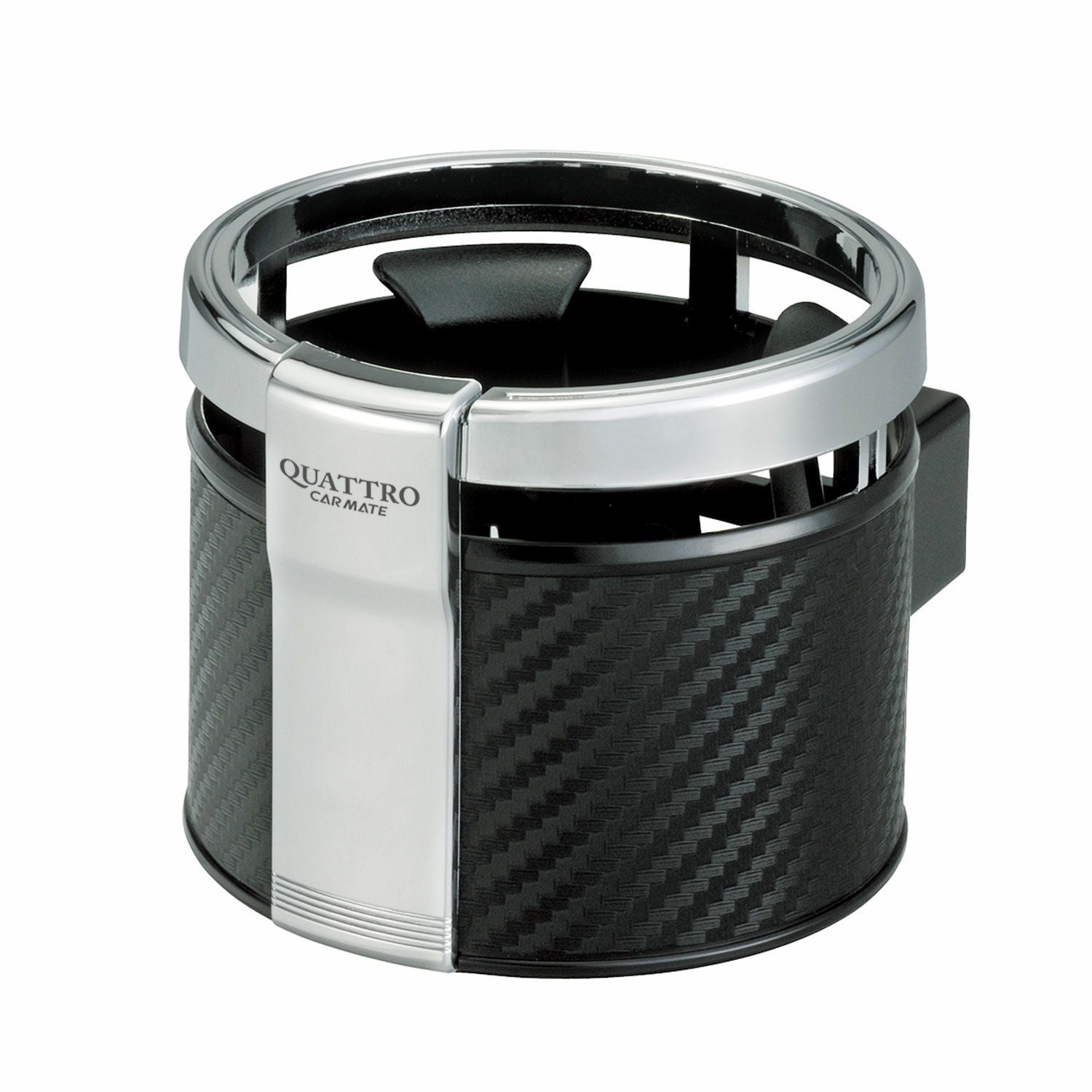 DZ266 ドリンクホルダー クワトロ カーボン調 メッキ | カーメイト