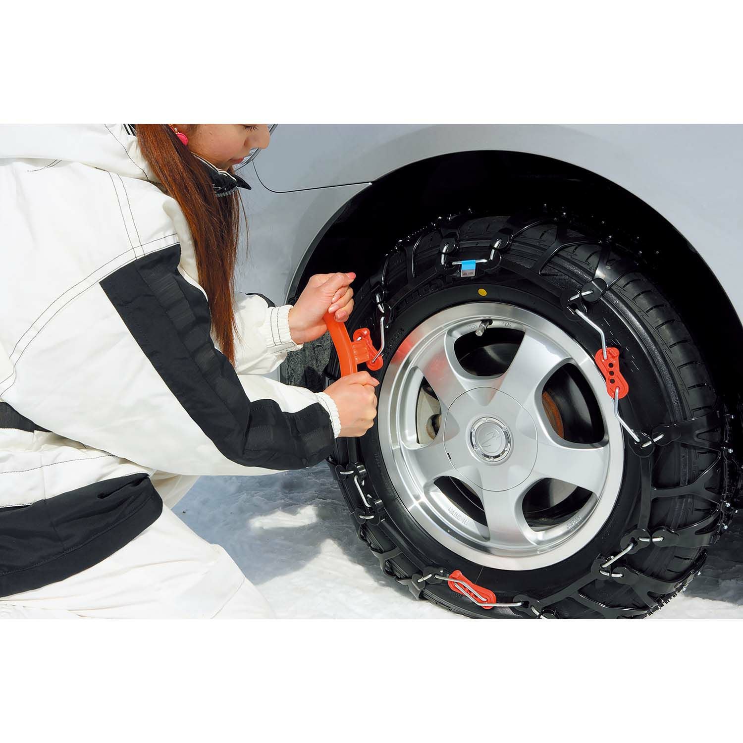 QE17 非金属タイヤチェーン バイアスロンクイックイージー (R80