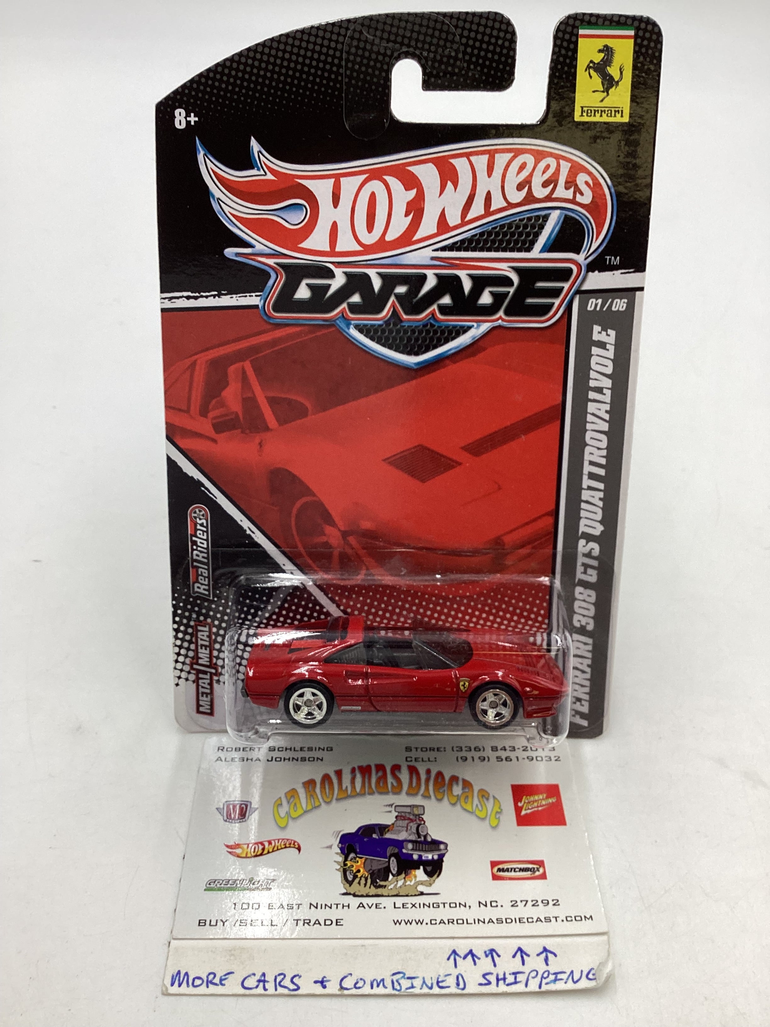 Hot wheels Garage 1/6 Ferrari 308 GTS Quattrovalvole with