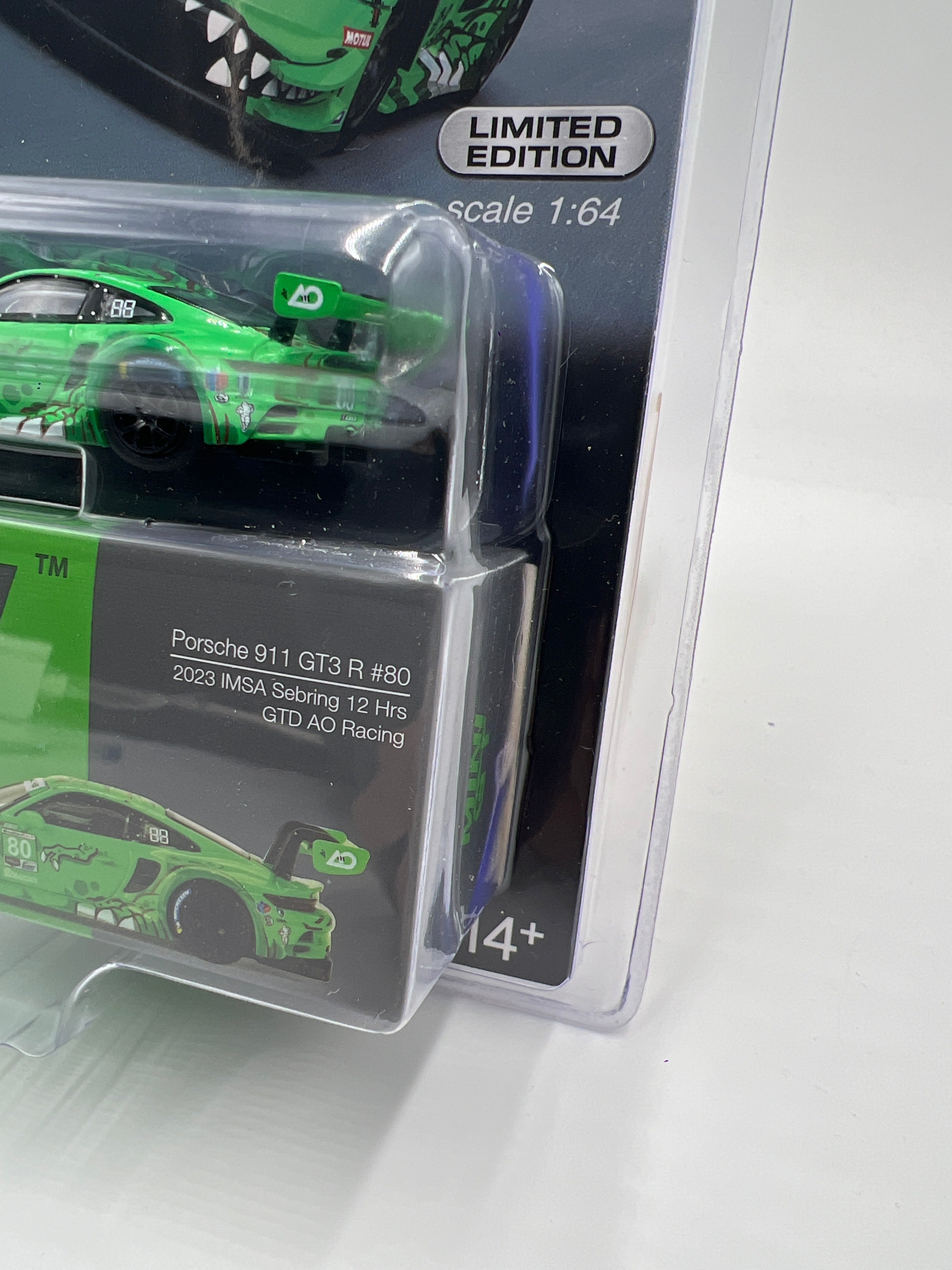 Mini GT Mijo Exclusives #713 Porsche 911 GT3 R #80 Rexy Green