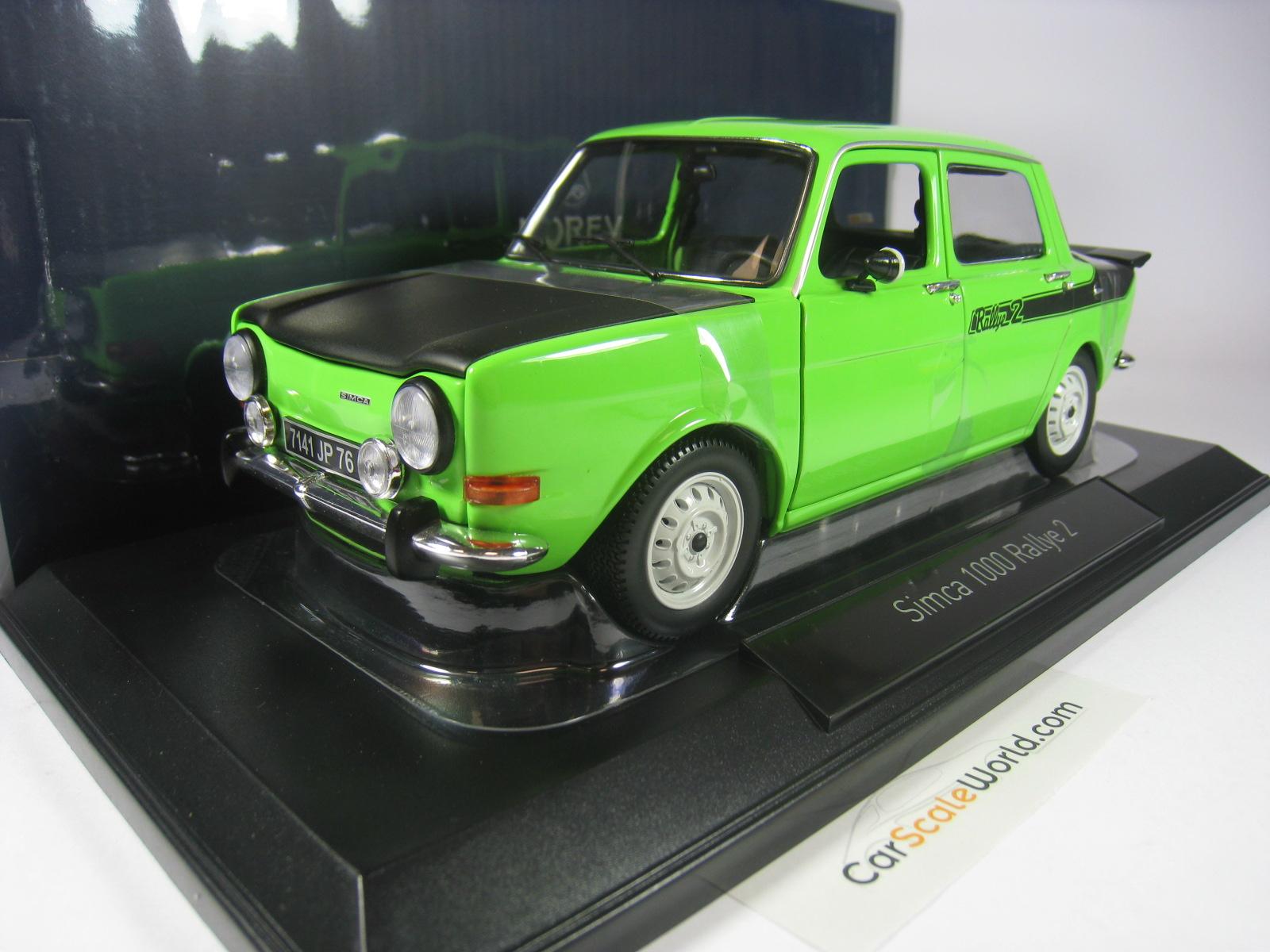 SIMCA 1000 RALLYE 2 1976 1/18 NOREV (RACING GREEN) - Carscaleworld.com