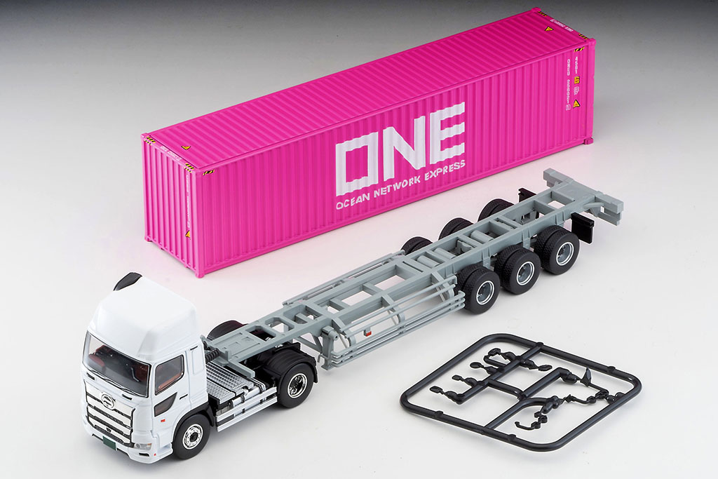 日野プロフィアの海コントレーラにONE仕様が登場！トミーテック1/64