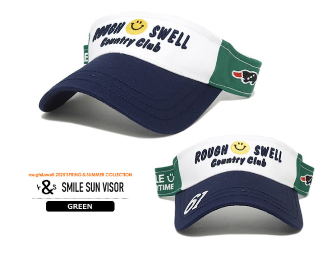 rough&swell［ラフアンドスウェル］SMILE SUN VISOR/コットンツイル