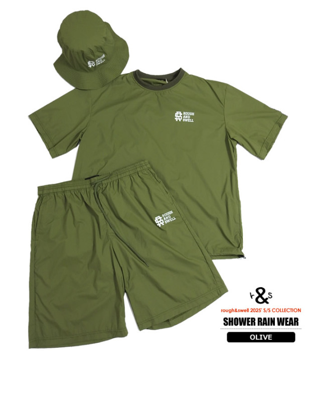 rough&swell［ラフアンドスウェル］SHOWER RAIN WEAR/3点セットレイン