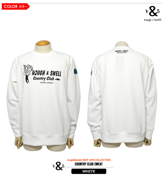 rough&swell［ラフアンドスウェル］COUNTRY CLUB SWEAT/スウェットプル