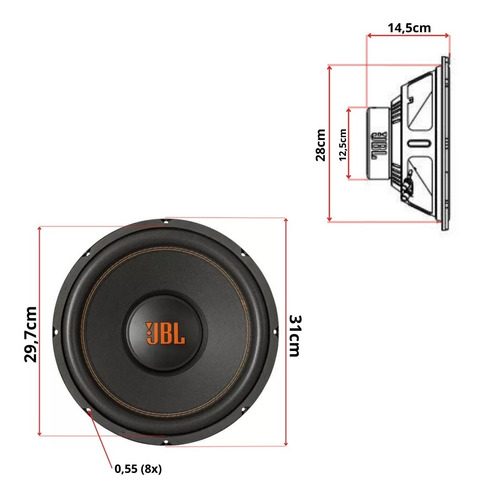 JBL 12SWMS350 サブウーファー 12インチ 350WRMS | カーオーディオ専門