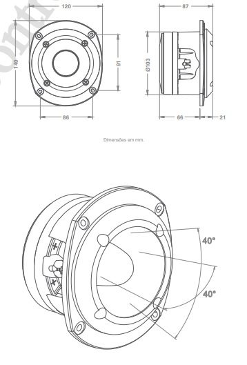 JBL ST400 スーパーツイーター ブラック 8Ω 150Watts RMS | カー