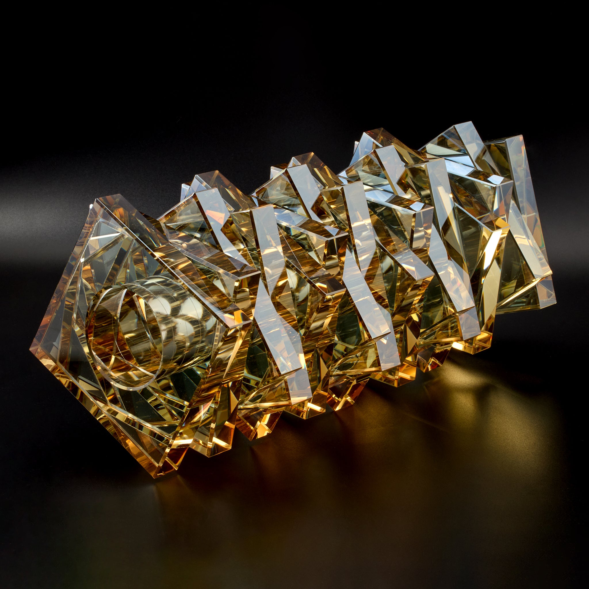 クリスタル 花瓶「シャンパンゴールド」 – Palazzo