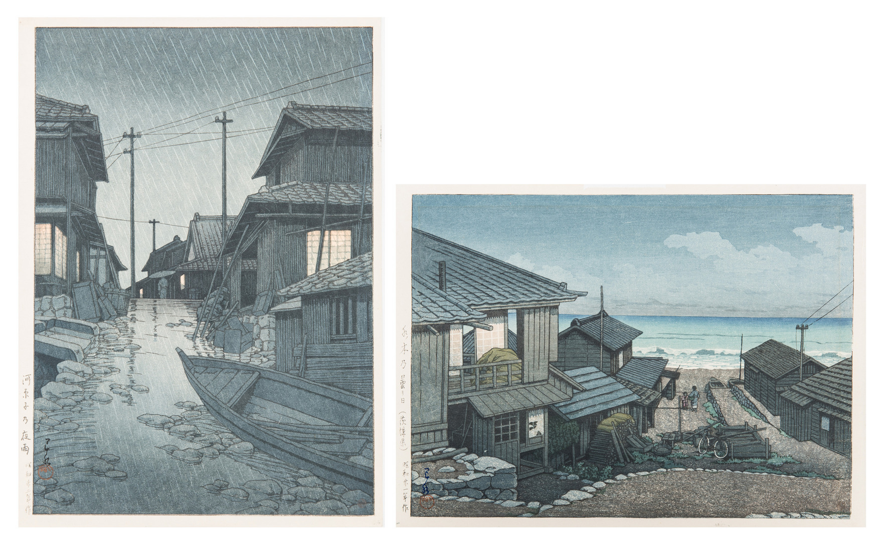 Lot 243: 2 Hasui Kawase Woodblock Prints | Case Auctions