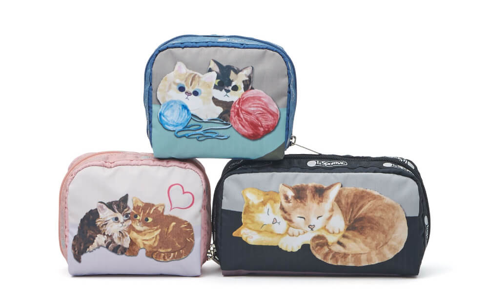 レスポートサックの猫柄プリントバッグに新作が登場！バッグ&ポーチを