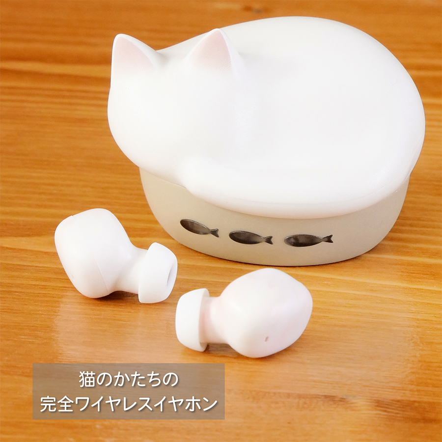 ラディウス HP-C28BTK 完全ワイヤレスイヤホン NEKO 左右分離