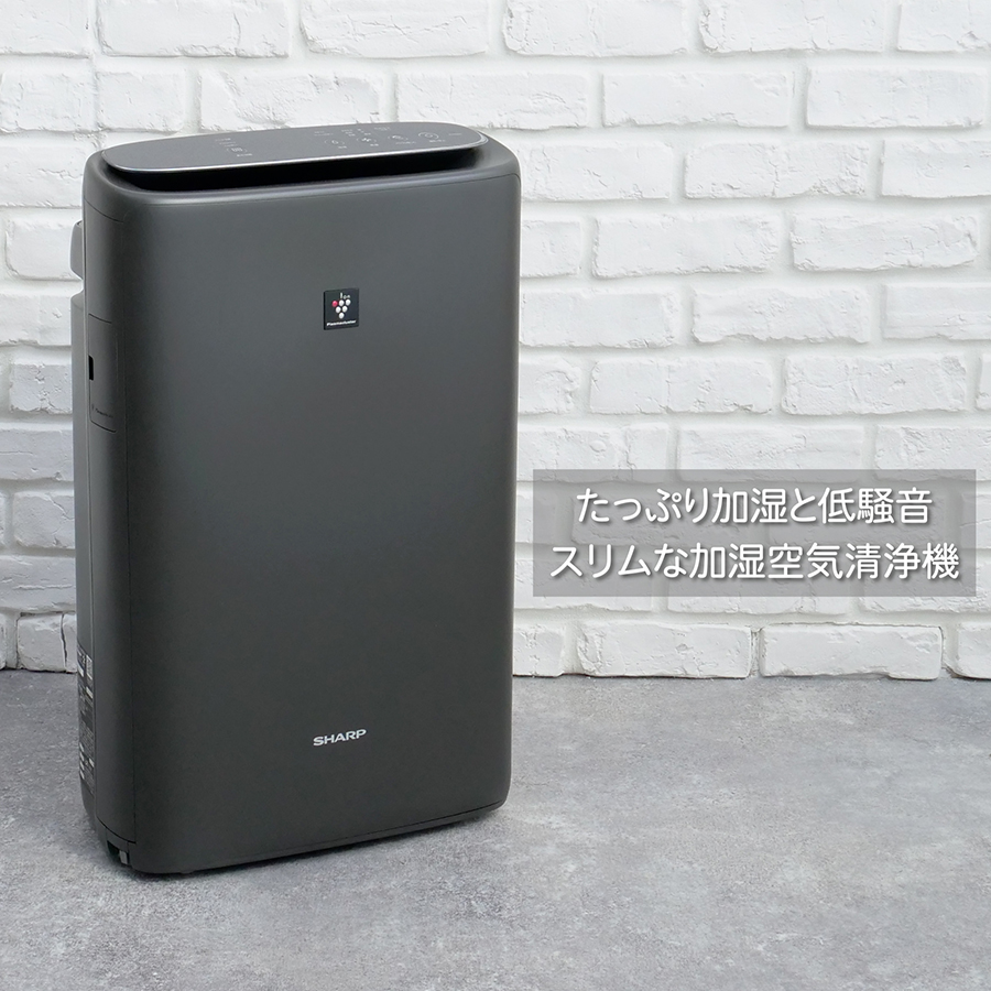 SHARP プラズマクラスター25000 加湿空気清浄機 KI-RS50-H グレー 空気