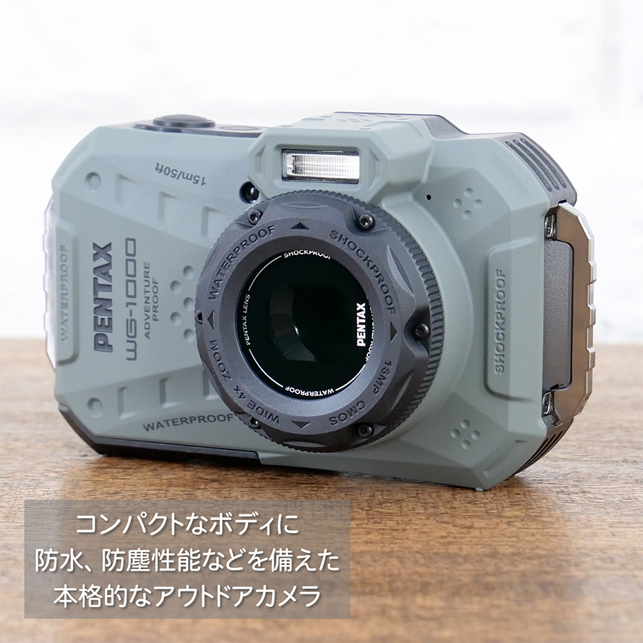 ペンタックス PENTAX WG-1000 Olive オリーブ WG 防水デジタルカメラ