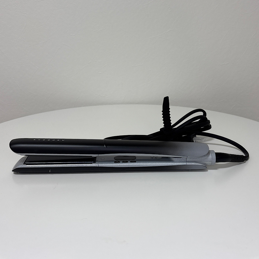 ブラック（maxell） KYOGOKU ナノシルク ケラチン ストレートアイロン