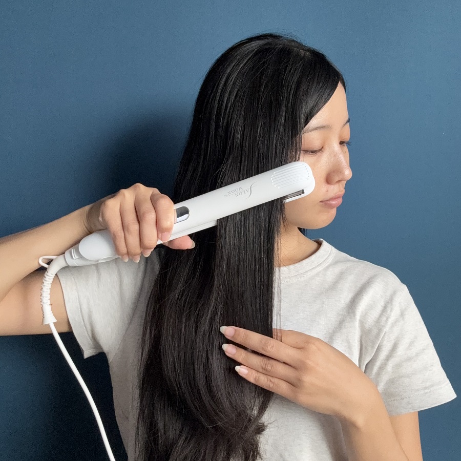 サロンムーン ミラーダブルイオン ストレートヘアアイロン 24mm 80