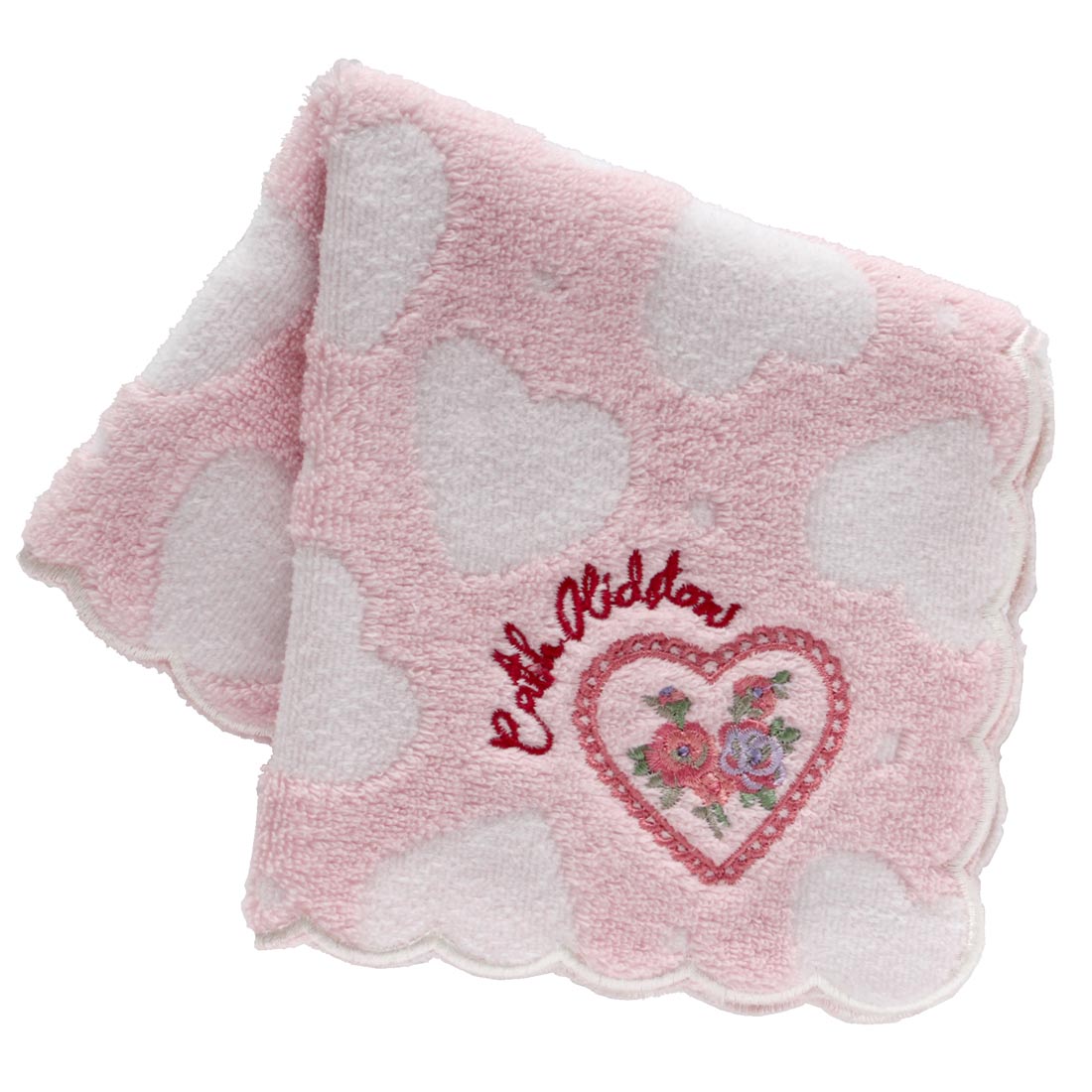 大判 タオルハンカチ（28cm）LACE HEARTS TILE | Cath Kidston 日本