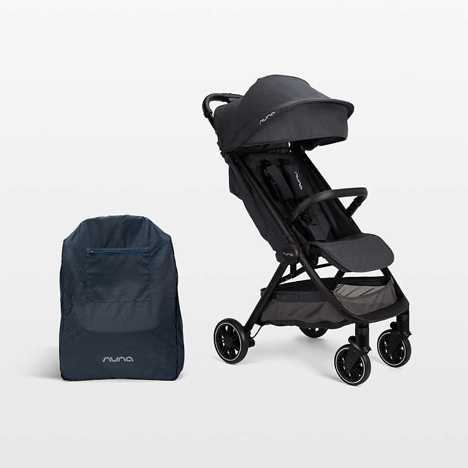 Nuna TRVL Ocean Dark Blue Compact Travel Baby Stroller + Reviews