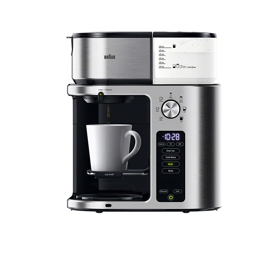 Braun MultiServe Plus 10-Cup Drip Coffee Maker with Cold Brew +