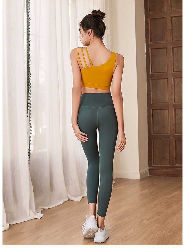 ブラトップ レギンス ヨガセット 4色選択可 ハイウエスト 配色