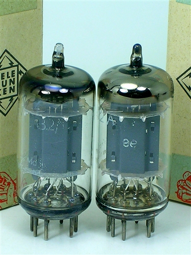 Telefunken ECC82 12AU7 low-noise perfect pair