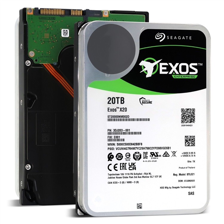 Seagate Exos X20 ST20000NM002D 512E/4KN SAS 12Gb/s 20TB 7200RPM