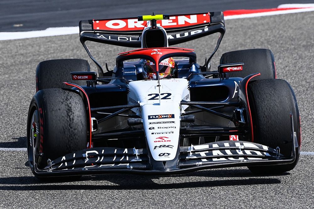 角田裕毅が語る、ニューマシンAT04の進化。懸念のデグラデーションも