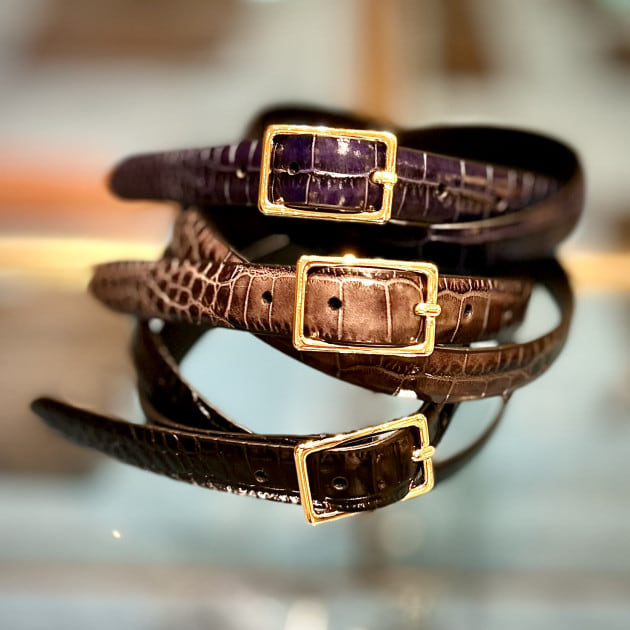 Anderson's】クロコダイルスタンプベルト。｜BEAMS F（ビームスF）｜BEAMS