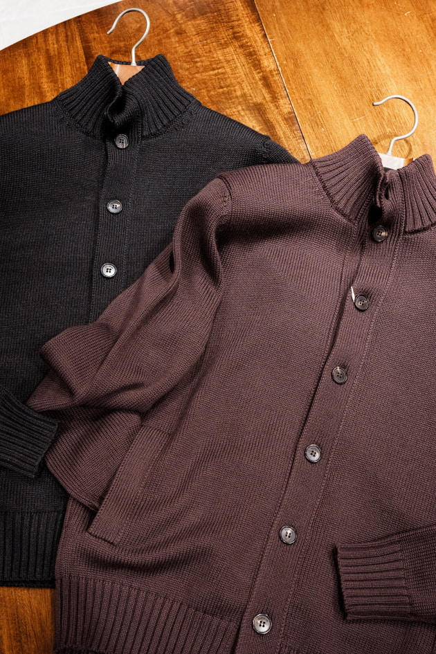 ZANONE（ザノーネ）＞定番スタンドカラーカーディガンCHIOTOが2025年新