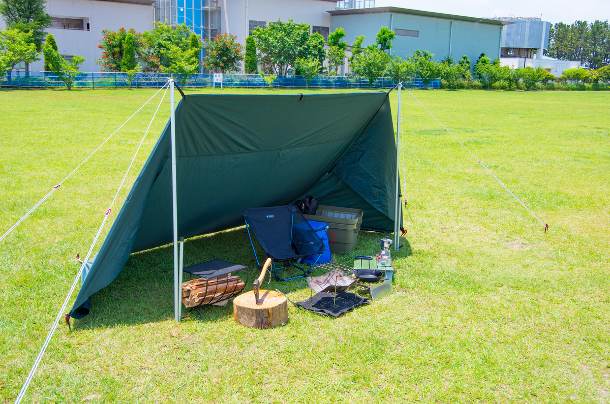 DDタープ 4×4でソロデイキャン！/渚園キャンプ場 - 二輪祭