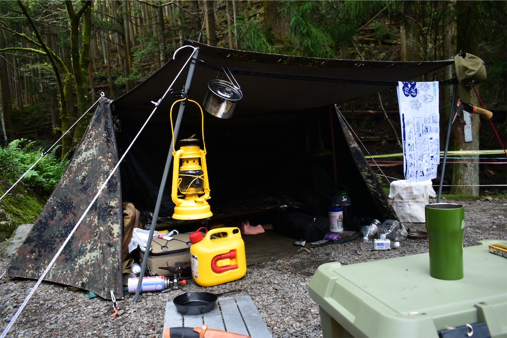 ドイツ軍パップテント（テントシート） - キャンプの沼にハマる