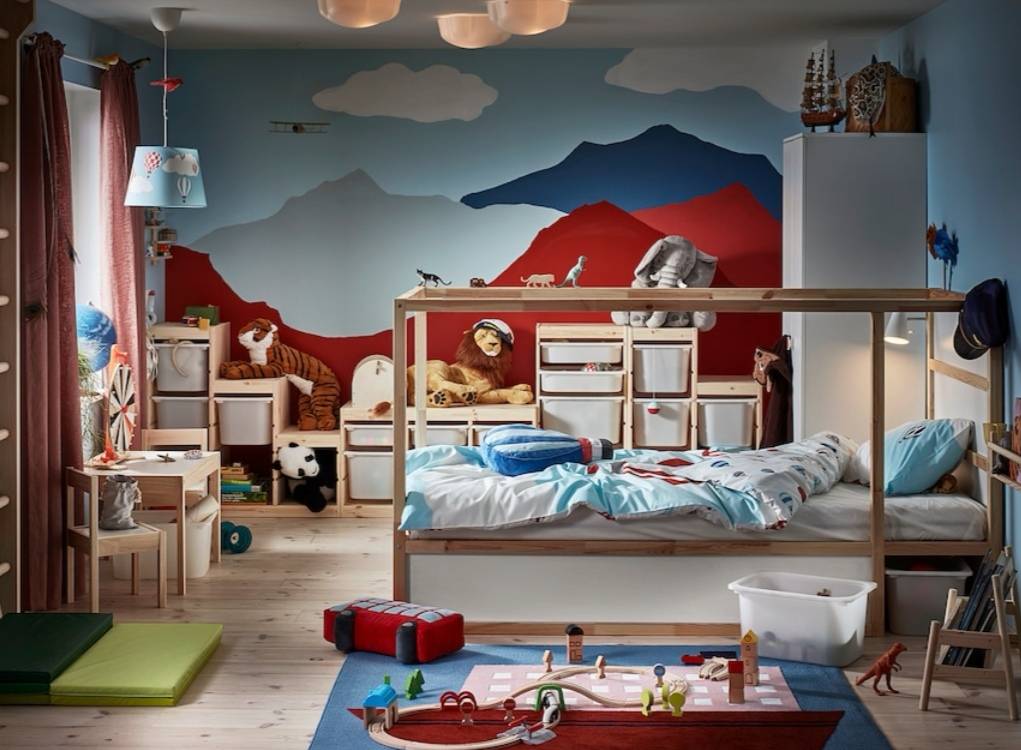 IKEA:キューラ】2.5万円の子供用2段ベッドを色塗りカスタマイズ - 心も