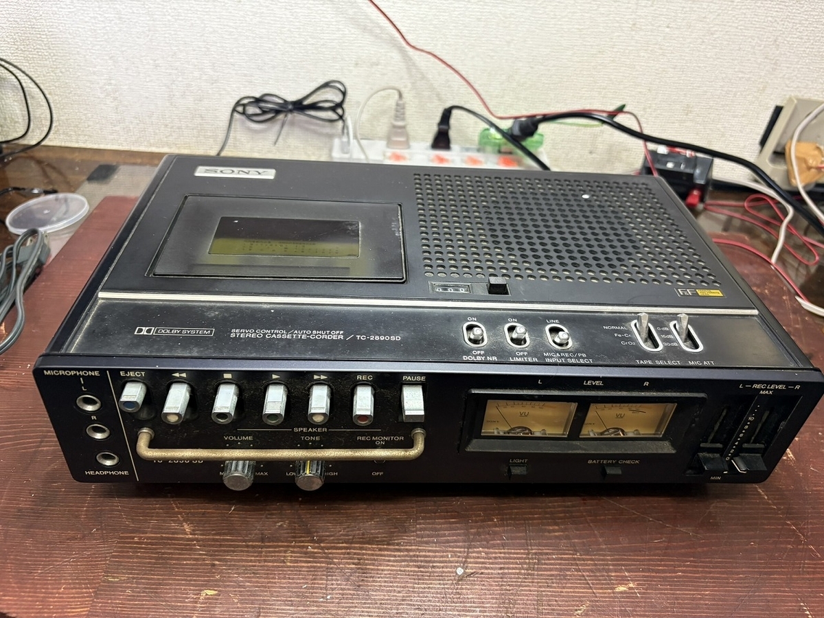 SONY カセットデンスケ TC-2890SDの修理 ーその1ー - TomのブログⅡ