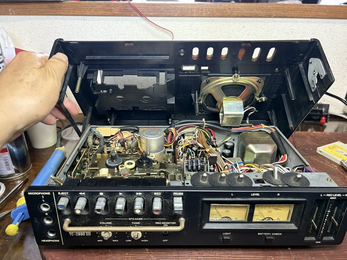 SONY カセットデンスケ TC-2890SDの修理 ーその1ー - TomのブログⅡ