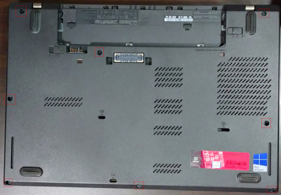 ThinkPad L460のSSD換装 - treedown's Report